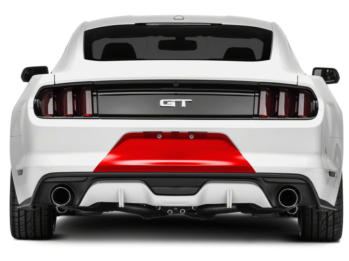 SEC10 Rear Bumper Accent Decal; Red (15-17 Mustang)