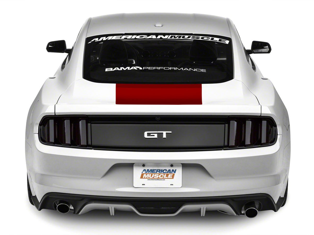 SEC10 Rear Decklid Accent Decal; Red (15-23 Mustang)