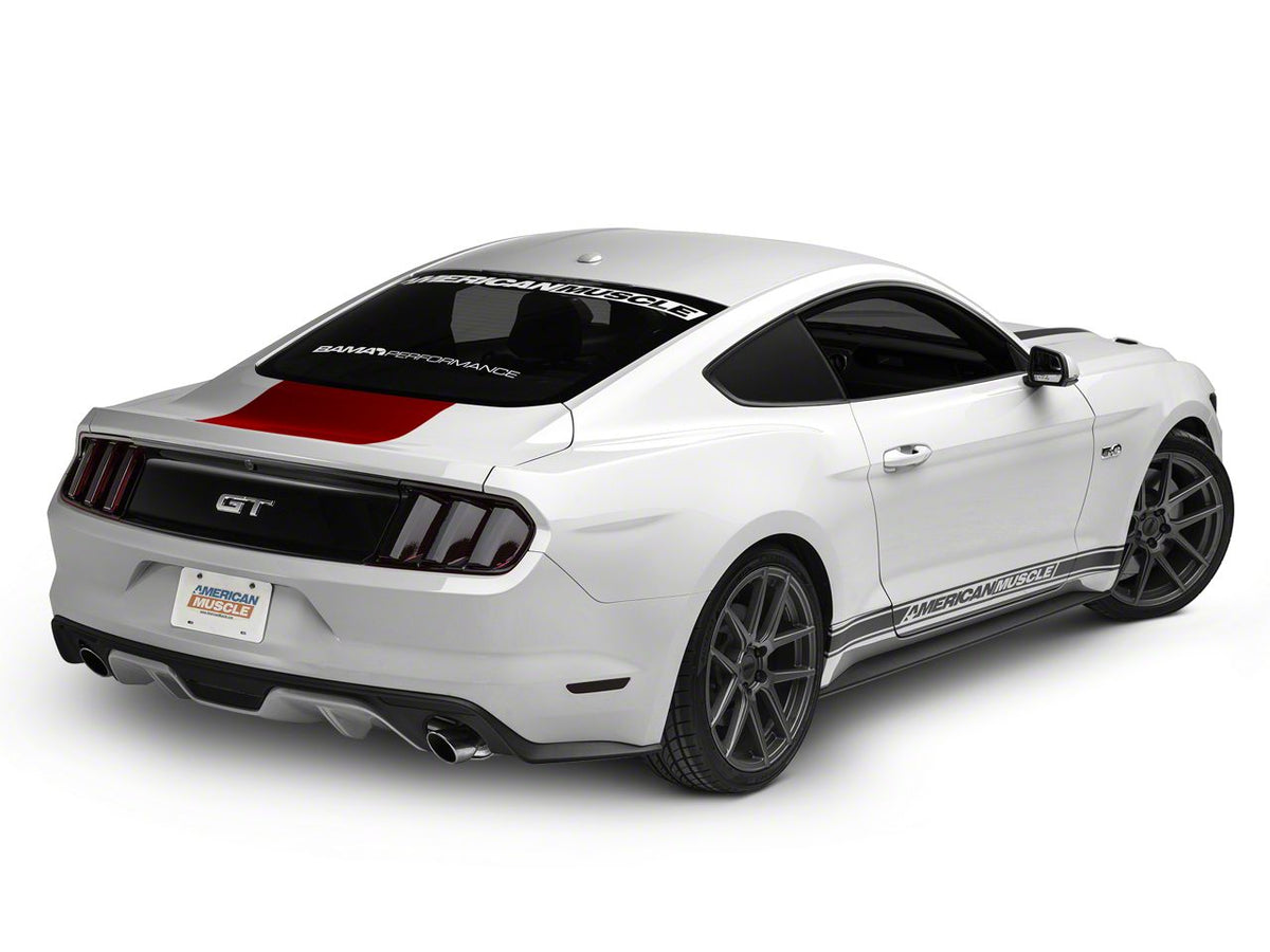 SEC10 Rear Decklid Accent Decal; Red (15-23 Mustang)