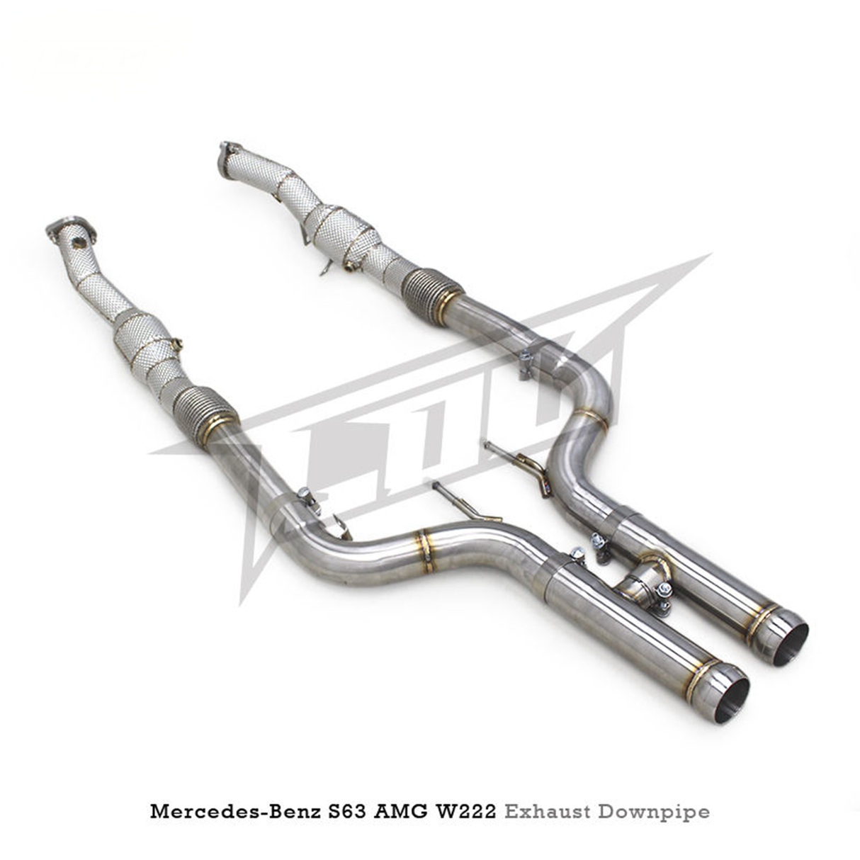 High‑Flow Catted Stainless Steel Downpipe for Mercedes Benz S63 AMG W222 5.5T