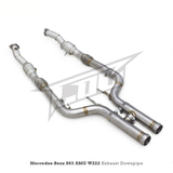 High‑Flow Catted Stainless Steel Downpipe for Mercedes Benz S63 AMG W222 5.5T