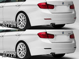 2012-2015 BMW F30 3 Series Non-Sport Smoke Rear Bumper Reflectors