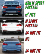 2012-2015 BMW F30 3 Series Non-Sport Smoke Rear Bumper Reflectors