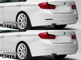 2012-2015 BMW F30 3 Series Non-Sport Smoke Rear Bumper Reflectors