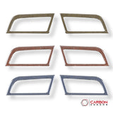 Reflective Carbon Fiber Dashboard AC Vent Trim Overlay for Mustang 2015-2023 -2pcs