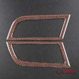 Reflective Carbon Fiber Dashboard AC Vent Trim Overlay for Mustang 2015-2023 -2pcs