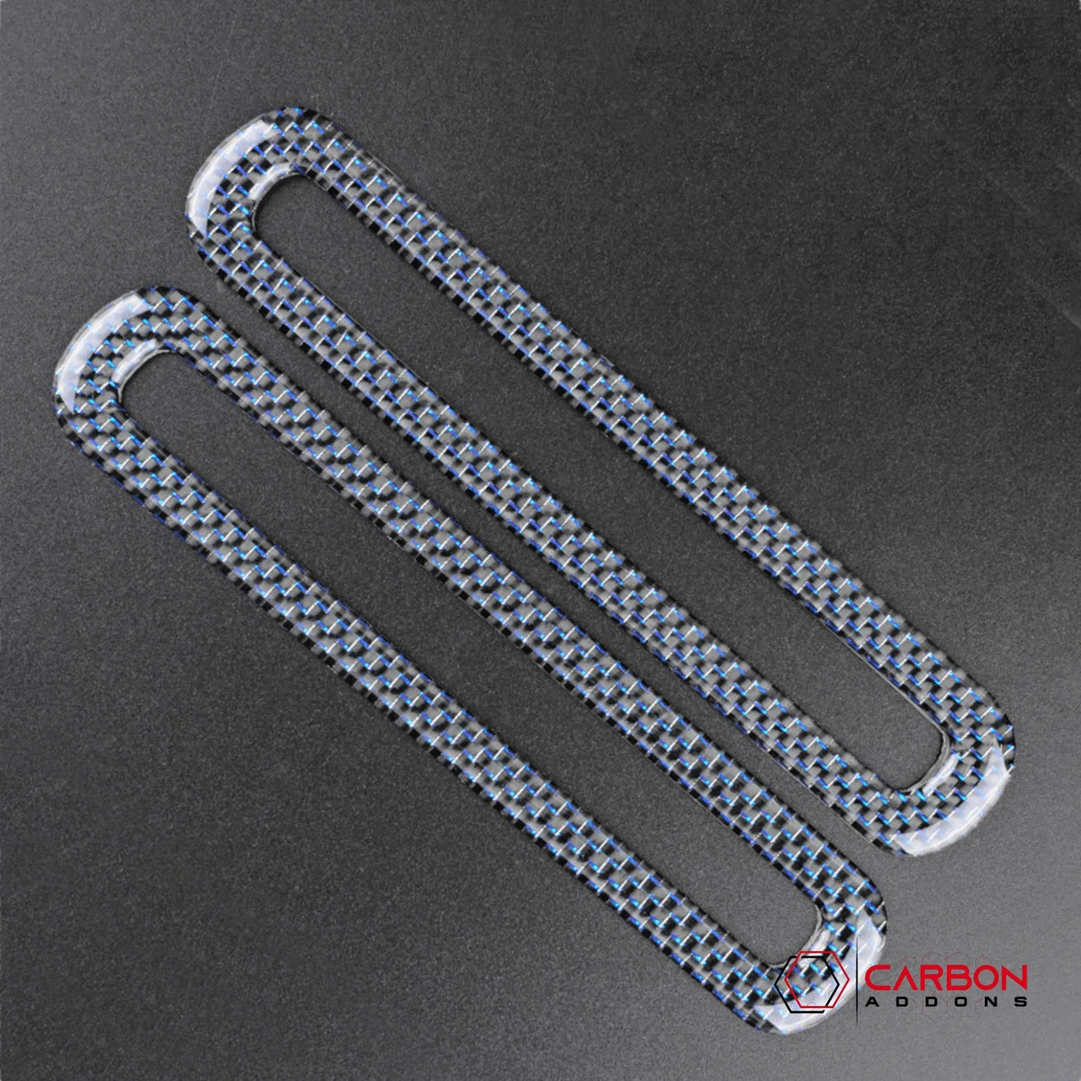 Reflective Carbon Fiber Door Air Outlet Overlay for Mustang 2015-2023