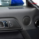 Reflective Carbon Fiber Door Air Outlet Overlay for Mustang 2015-2023