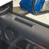 Reflective Carbon Fiber Door Air Outlet Overlay for Mustang 2015-2023