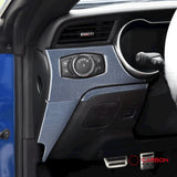 Reflective Carbon Fiber Full Dashboard Set for Mustang 2015-2023