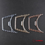 Reflective Carbon Fiber Headlight Switch Trim Overlay For Mustang 2015-2023