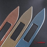 Reflective Carbon Fiber Passenger Dashboard Emblem Trim Overlay for Mustang 2015-2023