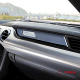 Reflective Carbon Fiber Passenger Dashboard Emblem Trim Overlay for Mustang 2015-2023