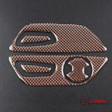 Reflective Carbon Fiber Seat Function Control Trim Overlay For Mustang 2015-2023