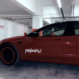 Reflective Robotaxi Decal | Tesla Body & Window Waterproof PVC Sticker