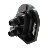 Billet Remote Oil Filter Relocation Mounting Bracket -10 AN with Pressure Port