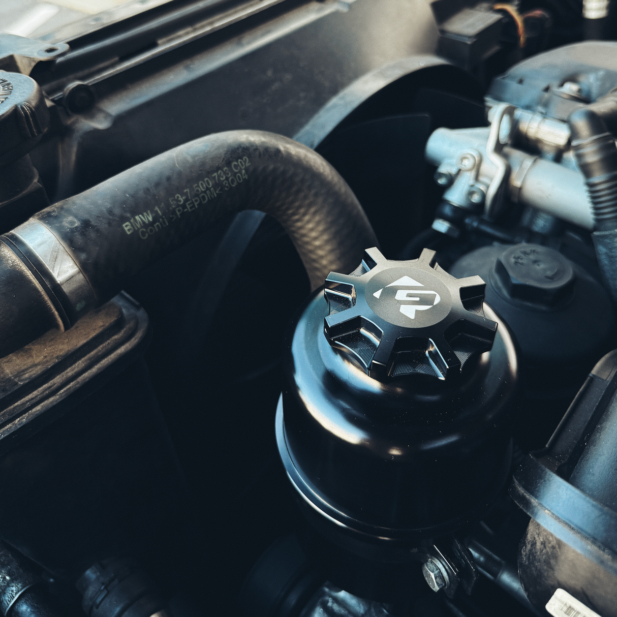 BMW Billet Aluminum Power Steering Reservoir