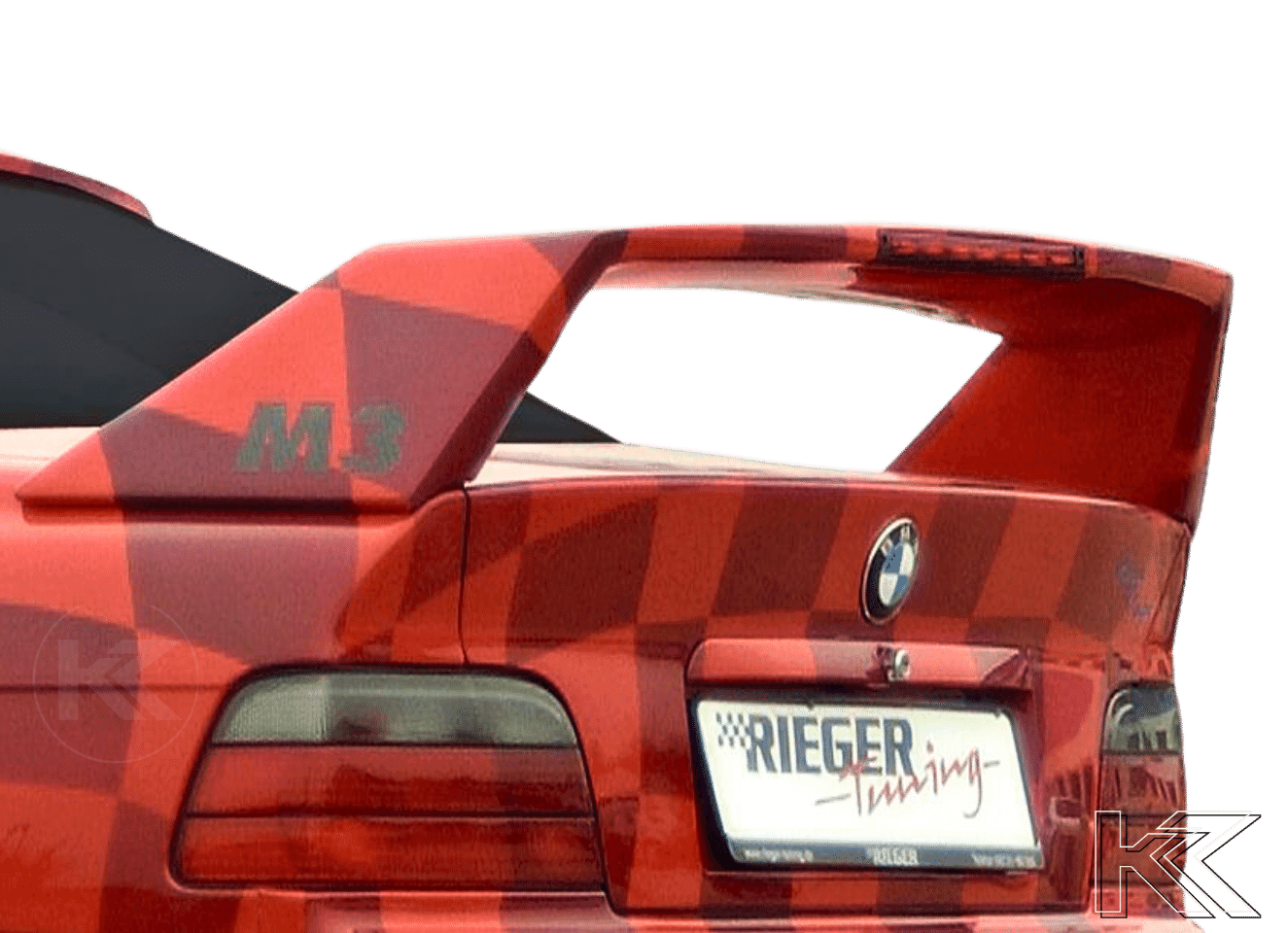 Rieger BMW E36 Convertible GT Wing wo/3rd Brake Light - K2 Industries