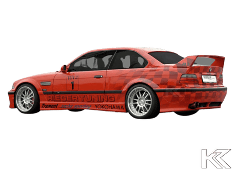 Rieger BMW E36 Coupe GT Wing w/3rd Brake Light - K2 Industries