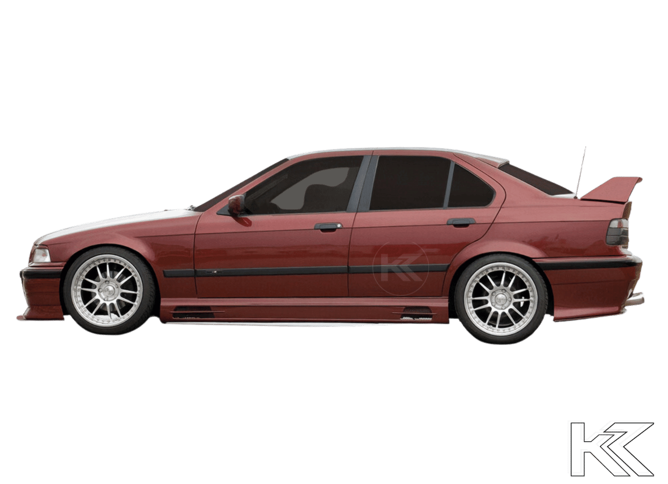 Rieger BMW E36 Sedan GT Wing wo/3rd Brake Light - K2 Industries