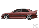 Rieger BMW E36 Sedan GT Wing wo/3rd Brake Light - K2 Industries