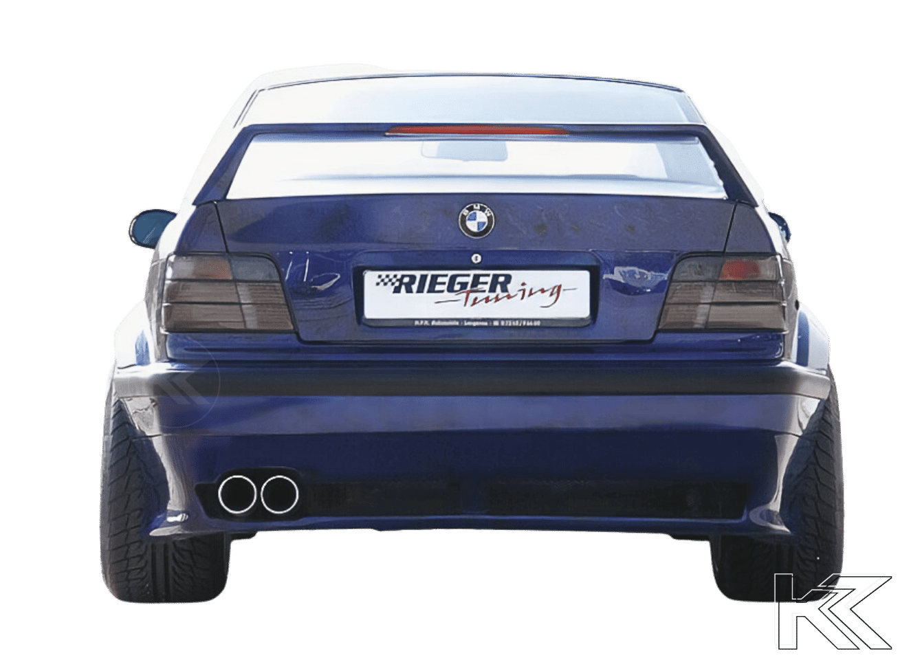 Rieger BMW E36 Vented Rear Bumper for Widebody - K2 Industries