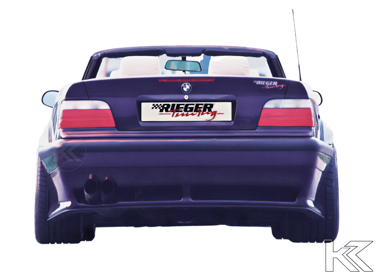 Rieger BMW E36 Vented Rear Bumper for Widebody - K2 Industries