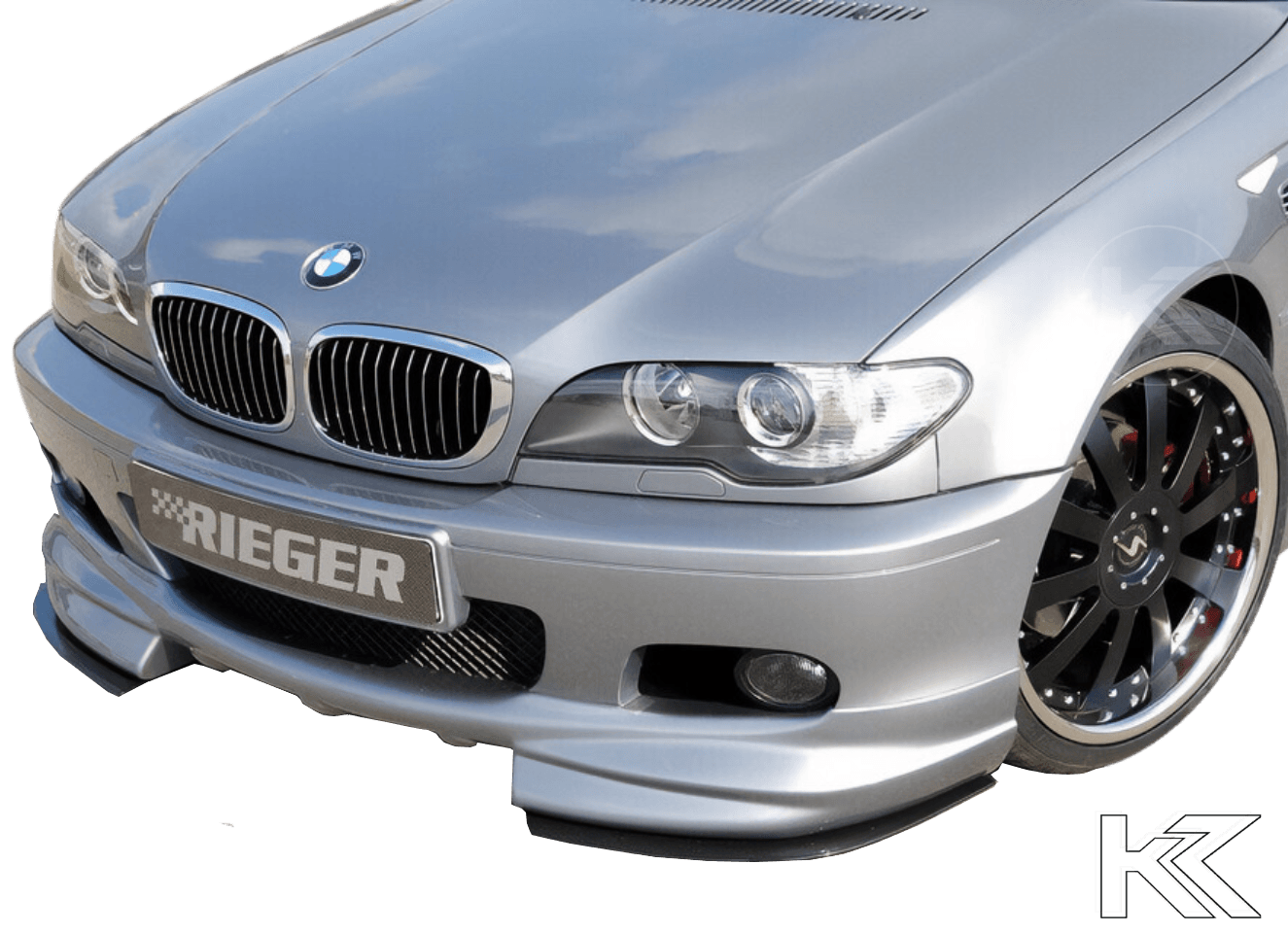 Rieger BMW E46 Front Splitter for Rieger Front Lip 50118 - K2 Industries