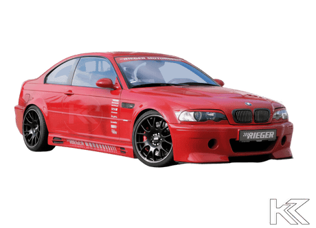 Rieger BMW E46 Splitter for CS-Look Front Bumper - K2 Industries