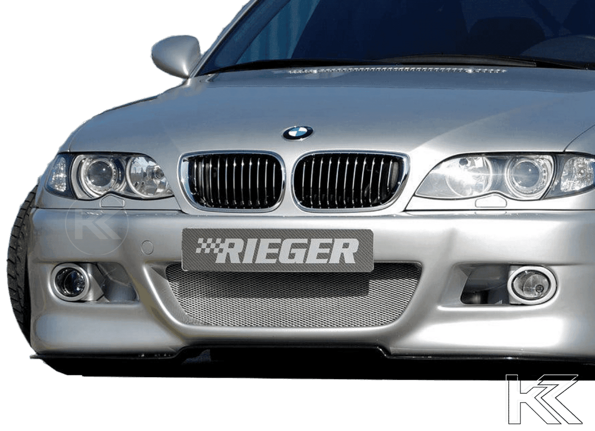 Rieger E46 Facelift Sedan/Touring Front Bumper w/Fog Holders - K2 Industries