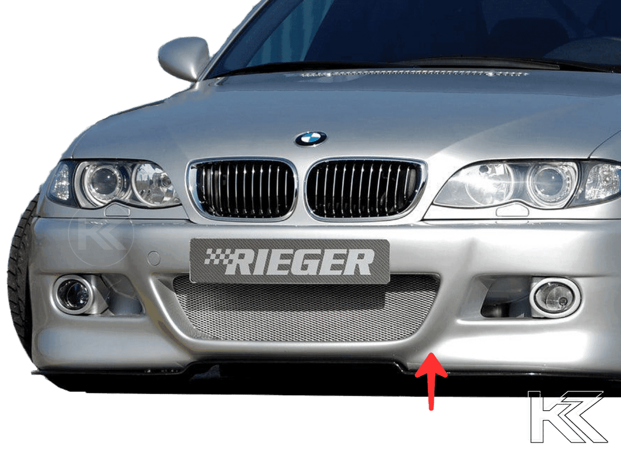 Rieger E46 Facelift Sedan/Touring Front Bumper w/Fog Holders - K2 Industries