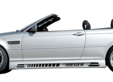 Rieger E46 Side Skirts - Vented Type 1 - K2 Industries