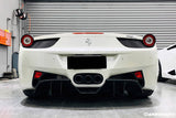 2010-2015 Ferrari Carbon Fiber  Brake Lights Covers Carbonado (OE) Fits: 458 Italia and Spider