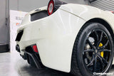 2010-2015 Ferrari Carbon Fiber  Brake Lights Covers Carbonado (OE) Fits: 458 Italia and Spider