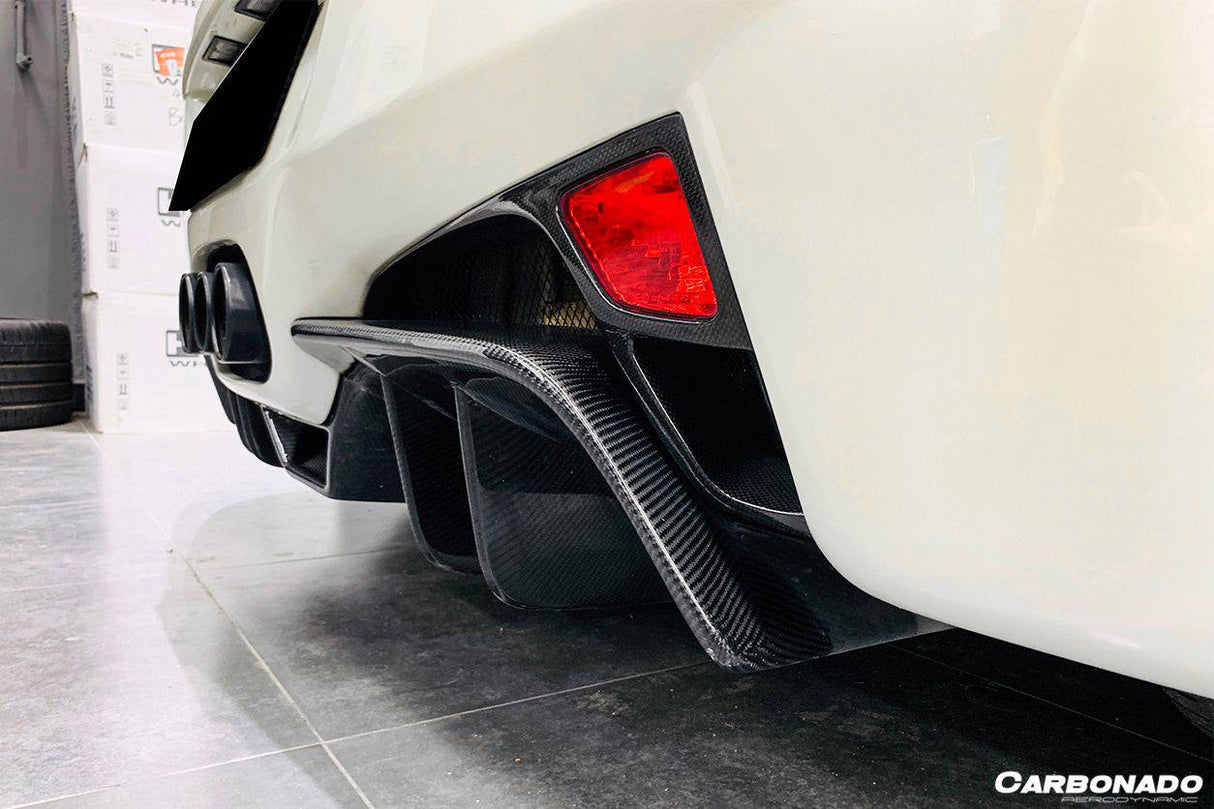 2010-2015 Ferrari Carbon Fiber  Brake Lights Covers Carbonado (OE) Fits: 458 Italia and Spider