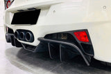 2010-2015 Ferrari Carbon Fiber  Brake Lights Covers Carbonado (OE) Fits: 458 Italia and Spider