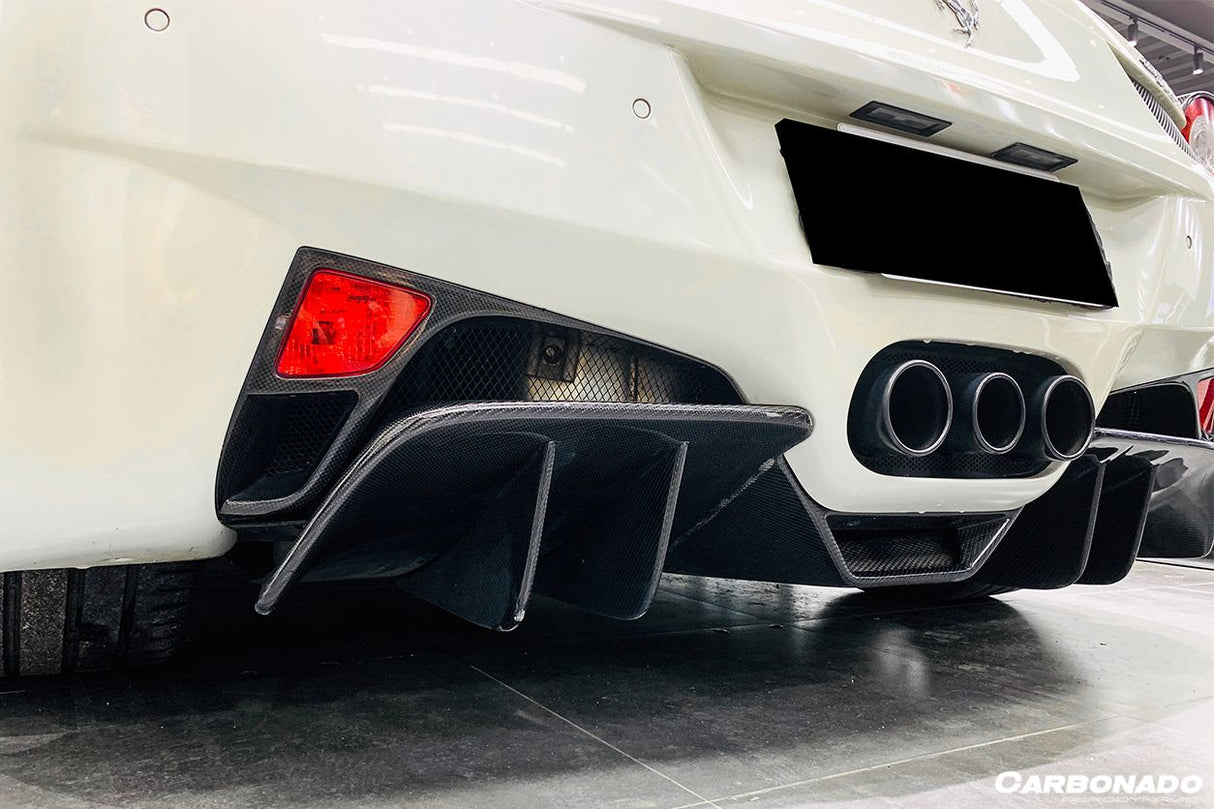 2010-2015 Ferrari Carbon Fiber  Brake Lights Covers Carbonado (OE) Fits: 458 Italia and Spider