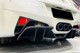 2010-2015 Ferrari Carbon Fiber  Brake Lights Covers Carbonado (OE) Fits: 458 Italia and Spider
