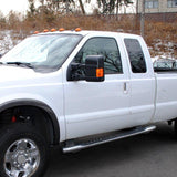 Spec-D Towing Mirrors Ford F250 F350 F450 F550 Super Duty (08-16) Power/Heated/Manual Extendable w/ Amber or Smoke Lens LED Turn Signal Lights