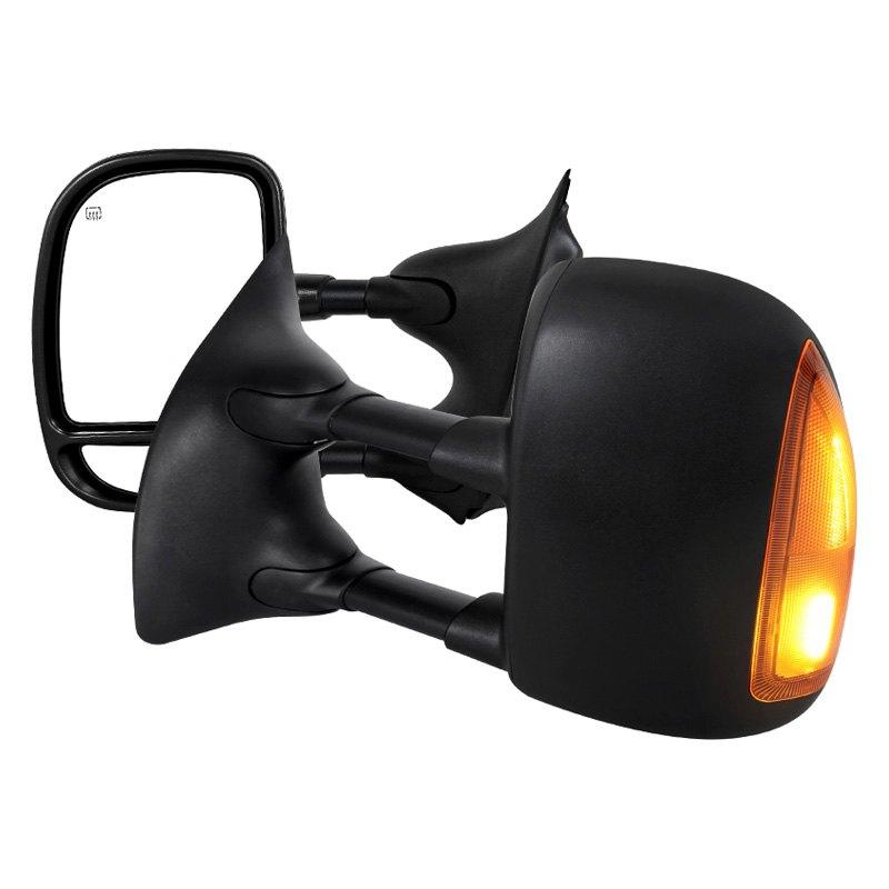 Spec-D Towing Mirrors Ford F250 F350 F450 F550 Super Duty (99-07) Extendable / Heated w/ Optional Amber Lens LED Turn Signal