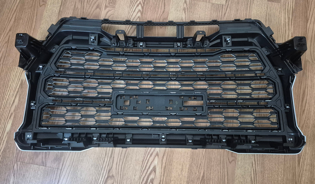 2021-2022 GMC Canyon Denali Style Black Front Bumper Upper Hood Grille *GARAGE SALE*