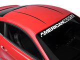 SEC10 Roof Accent Stripes; Matte Black (15-26 Mustang Fastback)