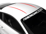 SEC10 Roof Accent Stripes; Red (15-26 Mustang Fastback)