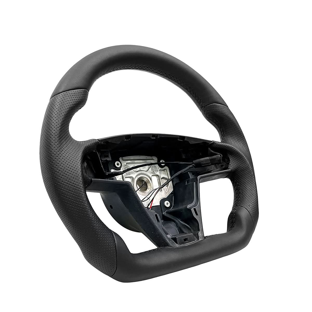TESERY Touch Horn Round Steering Wheel Replacement for Tesla Model S / X 2021-2023