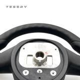 TESERY Touch Horn Round Steering Wheel Replacement for Tesla Model S / X 2021-2023