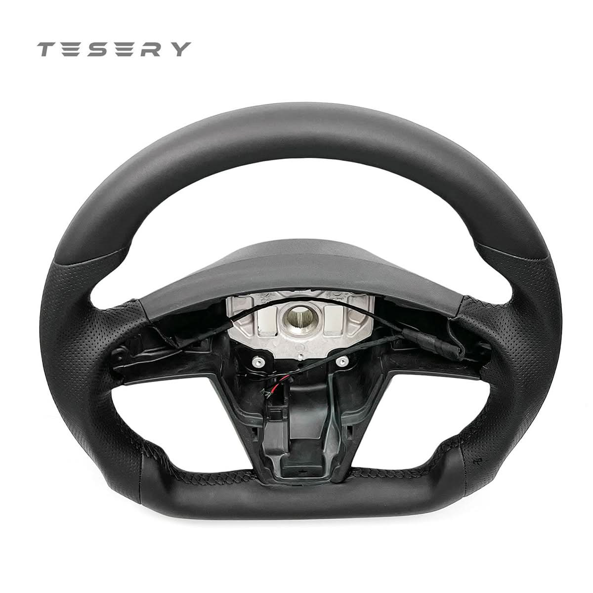 TESERY Touch Horn Round Steering Wheel Replacement for Tesla Model S / X 2021-2023
