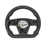 TESERY Touch Horn Round Steering Wheel Replacement for Tesla Model S / X 2021-2023