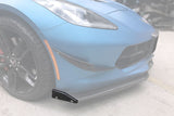 2013-2019 Corvette C7 Z51 Z06 Grandsport Carbon Fiber Front  Lip Winglets