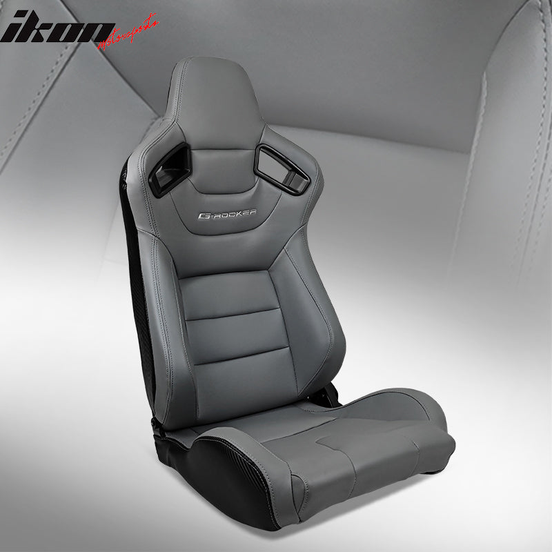 Universal Reclinable Left Driver Side Racing Seat Dual Slider