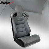 Universal Reclinable Left Driver Side Racing Seat Dual Slider